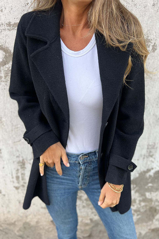 Alma - Women's Bouclé Lapel Jacket - photo 2