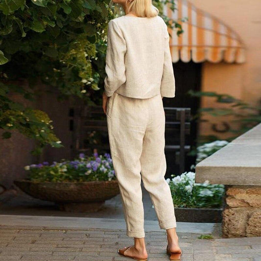 Ina - Women's Soft Linen Set - photo 2