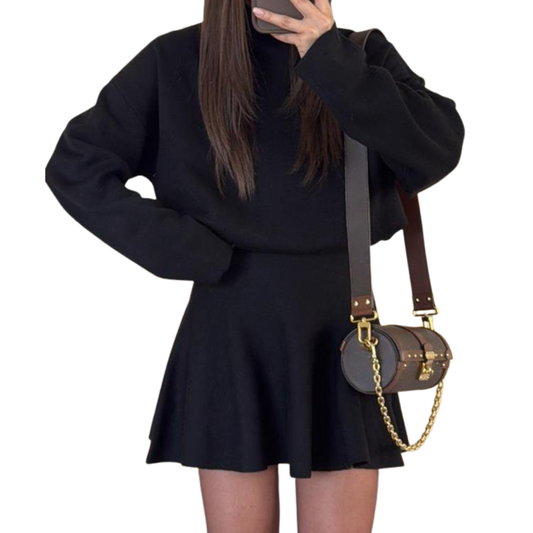 Solene - Women's Sweater Knee Dress - photo 2