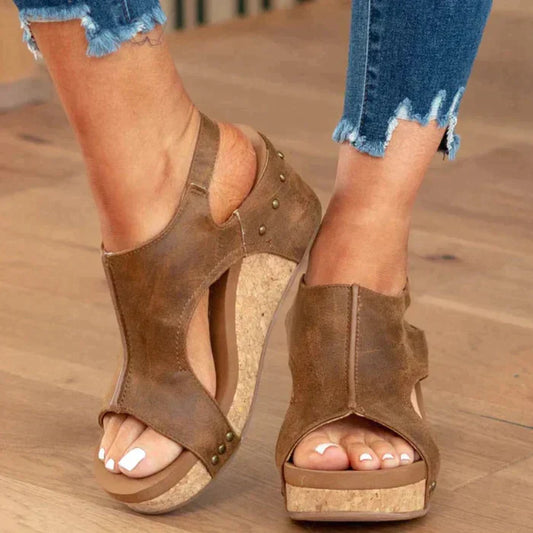 Clemence - Women's Comfort Wedge Sandal - photo 2
