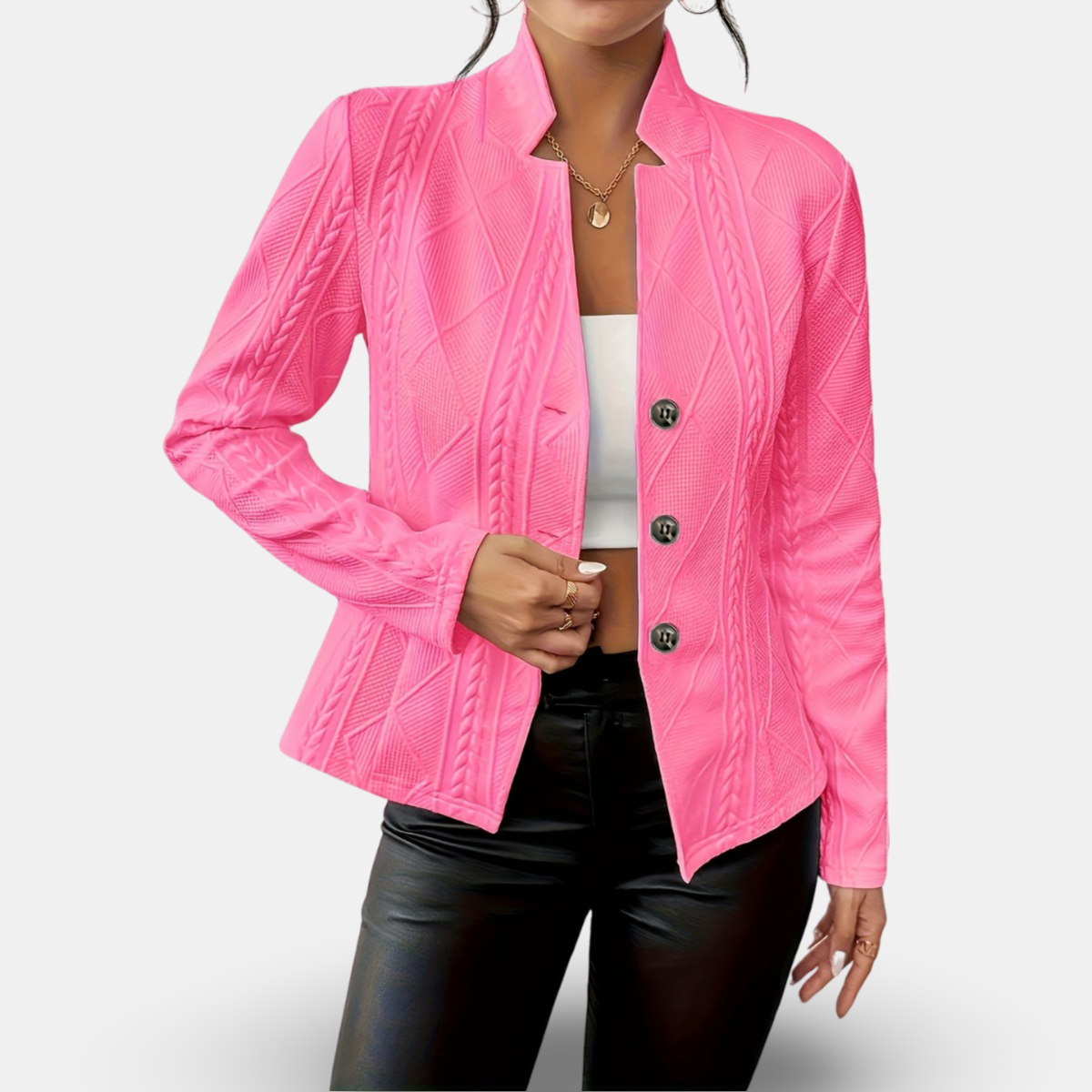 Magdalena - Women's Buttoned Jacket - photo 9