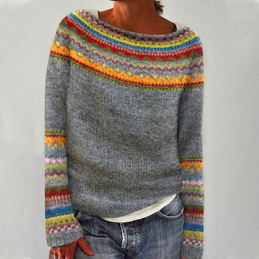 Mabel - Women's Vintage Knit Sweater Cosy and Timeless Style - photo 2