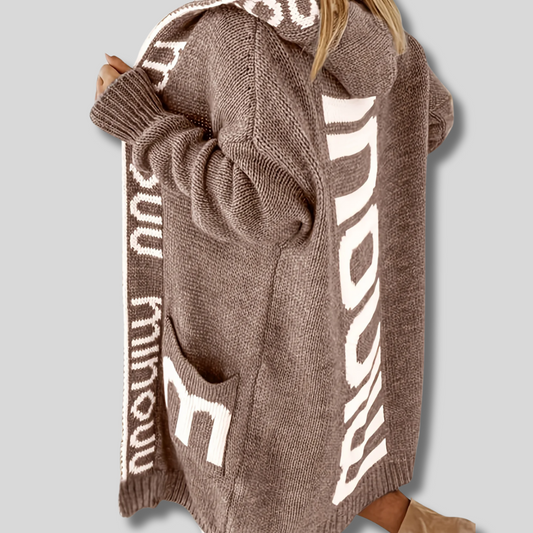 Elodie - Women's Long Knit Cardigan - photo 2