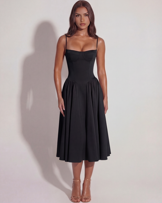 Zinnia - Women's Midi Sweetheart Dress - photo 2