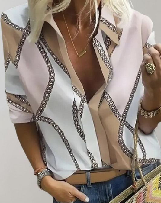 Ulrike - Women's Silk Long Blouse - photo 2