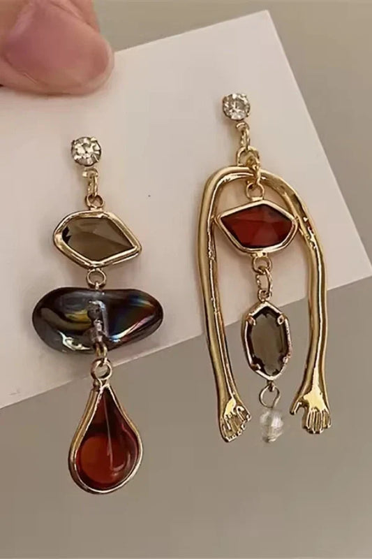 Grace - Women's Unique Abstract Dangle Art Earrings - photo 2