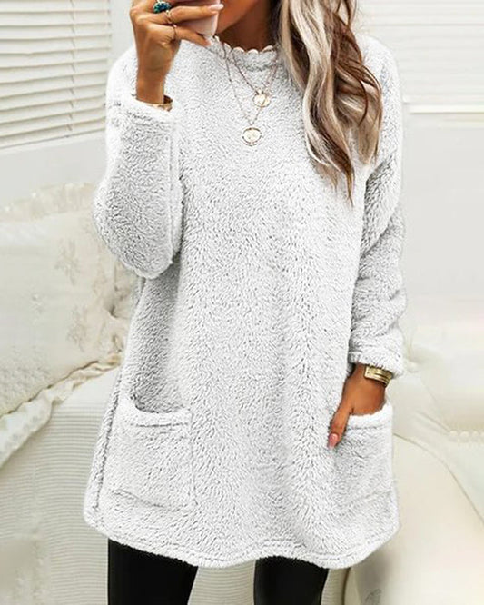 Rosie - Women's Wool Fleece Sweater Warm Winter Pullover - photo 2