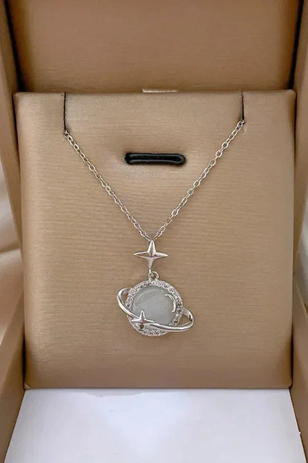 Willow - Women's Opal Planet Star Celestial Necklace - photo 6