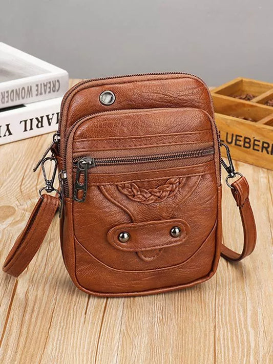 Clara - Women's Vintage-Inspired Crossbody Bag - photo 2