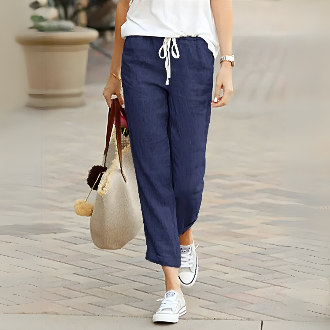 Caitlin - Women's Cropped Drawcord Pants - photo 6