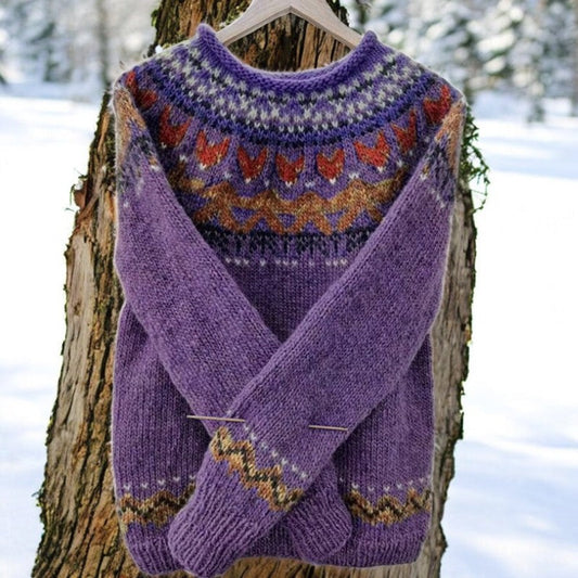 Amberly - Women's Vintage Icelandic Sweater - photo 2