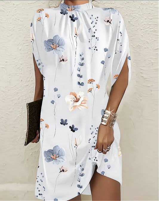 Aimee - Women's Loose Bat Sleeve Dress - photo 2