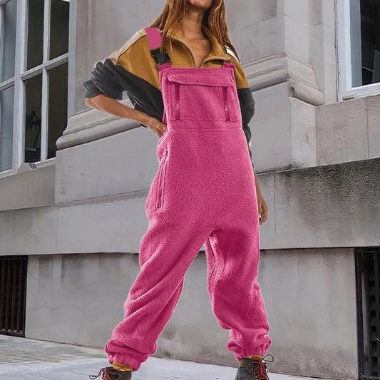 Delia - Women's Fleece Bib Jumpsuit - photo 2