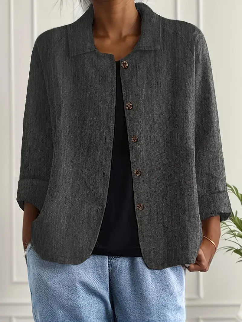 Ottilie - Women's Linen Linen-Look Top - photo 13