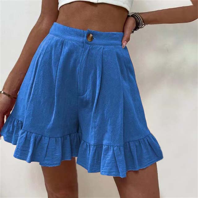 Gill - Women's Flowy Ruffle Hem Shorts - photo 7