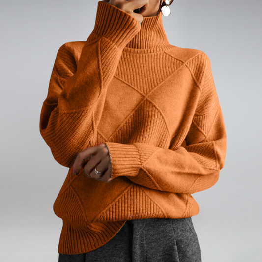 Beth - Women's Turtleneck Sweater for Effortless Style and Comfort - photo 2