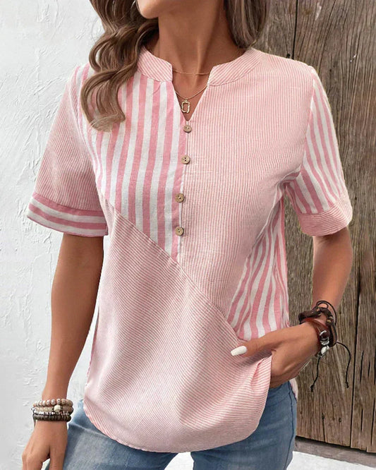 Lydia - Women's Soft Striped Blouse (Plus Size Available) - photo 2