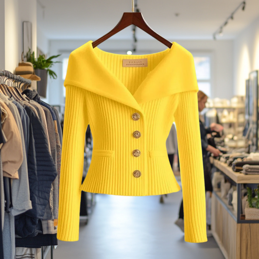 Linnea - Women's Button-Up Knit Sweater - photo 2