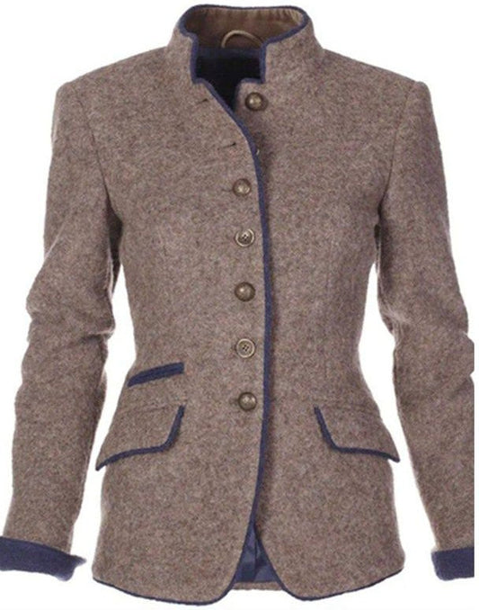 Mathilde - Women's Pockets Buttoned Blazer - photo 2