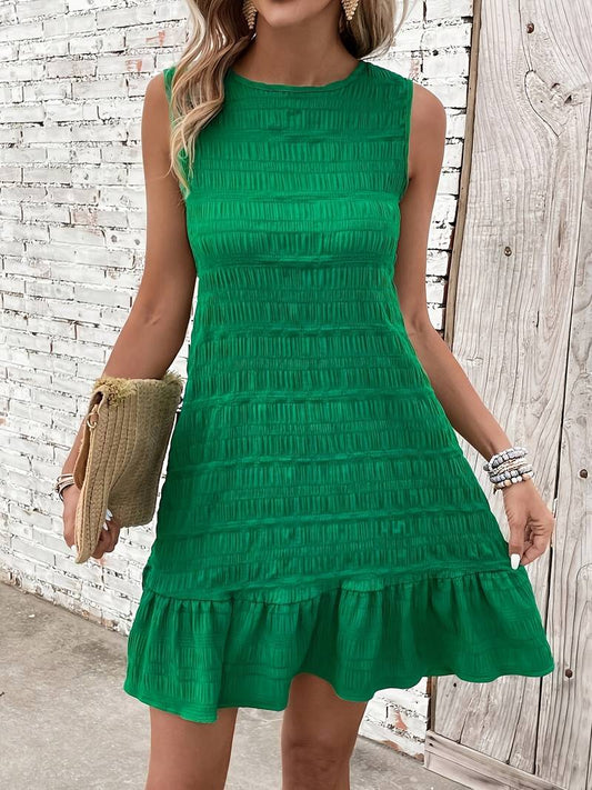Sophie - Women's Mini Dress with Ruffled Hem - photo 2