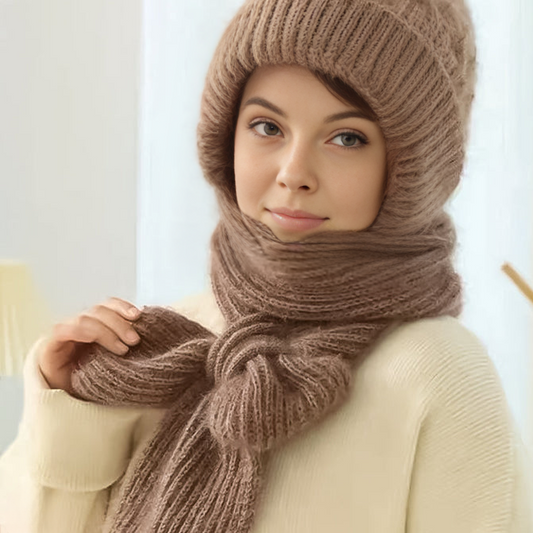 Gail - Women's Knitted Hat and Scarf Set - photo 2