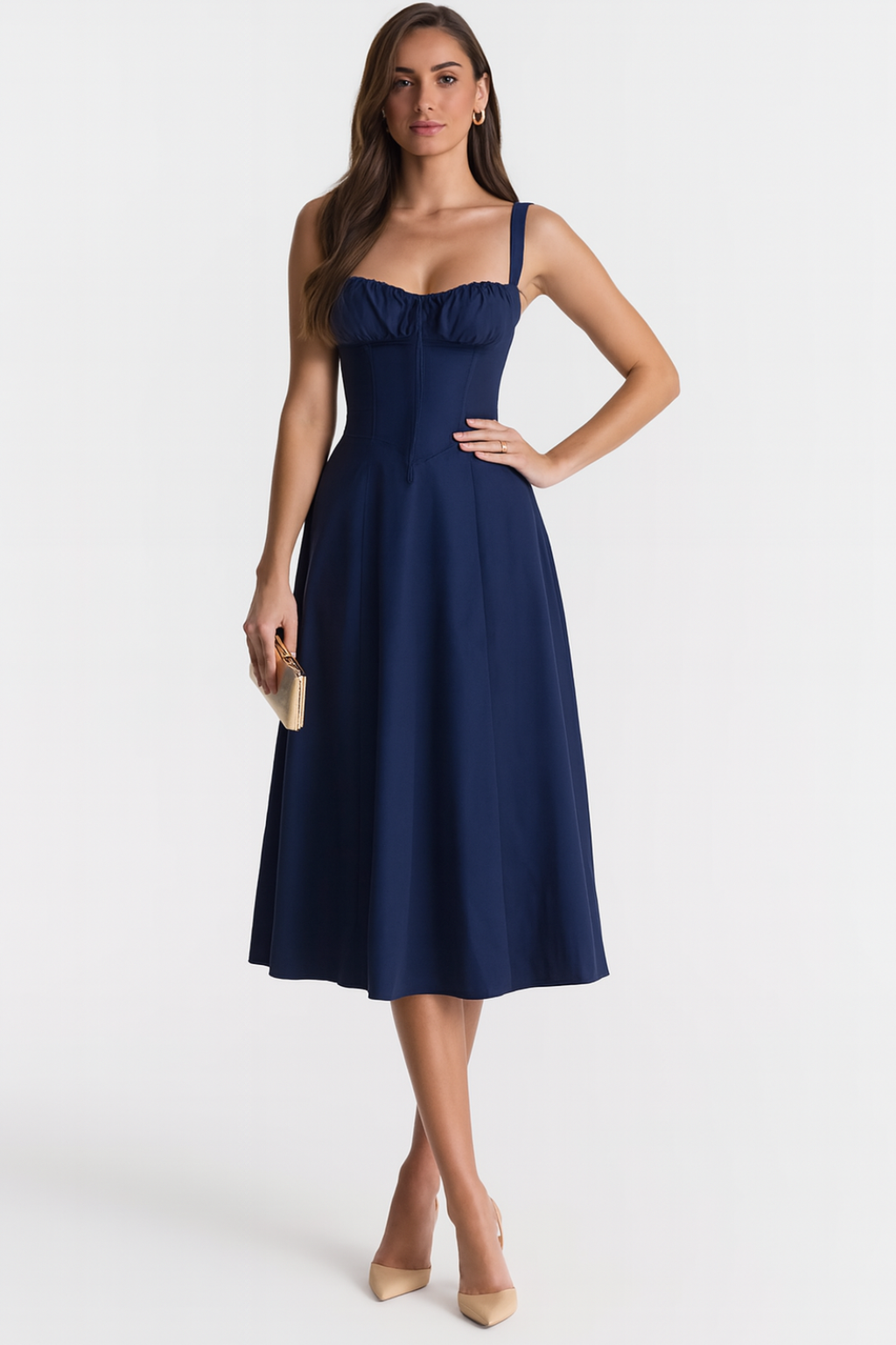 Melisande - Women's Flared Midi Dress - photo 11