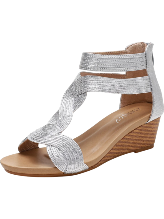 Corinne - Sandalo comfort con zip da donna
