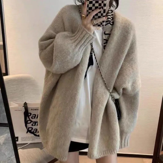Pauline - Women's Thick Knit Button-Up Cardigan - photo 2