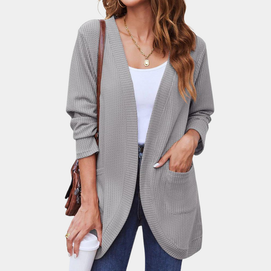 Pearl - Women's Open-Front Knit Cardigan - photo 2