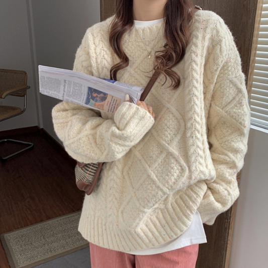 Estelle - Women's Chunky Knit Sweater - photo 2