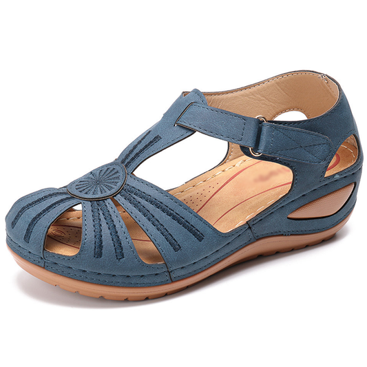 Women's Lila - Comfortable Wedge Sandals with Floral Design - photo 2