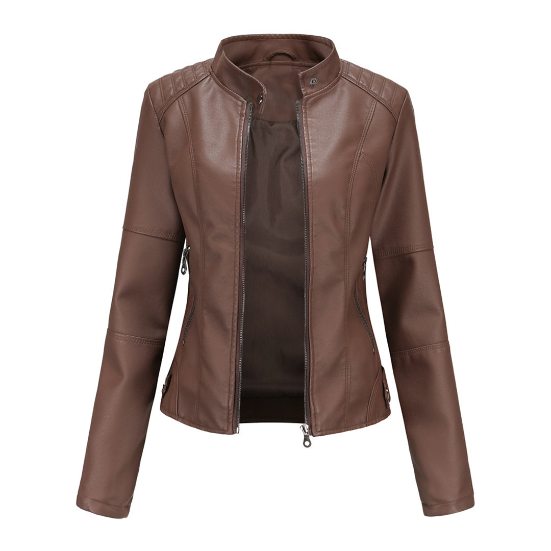 Tove - Women's Leather Tailored Jacket