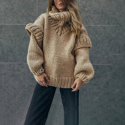 Anneliese - Women's Long Chunky Sweater - photo 2