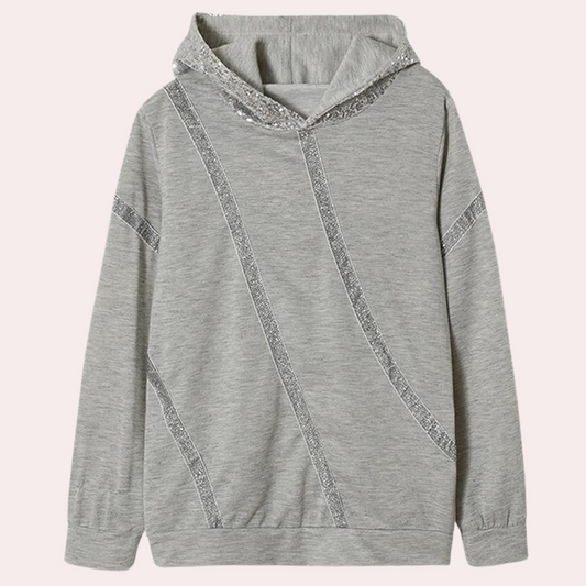 Laurel - Women's Sequin-Embellished Hoodie - photo 2