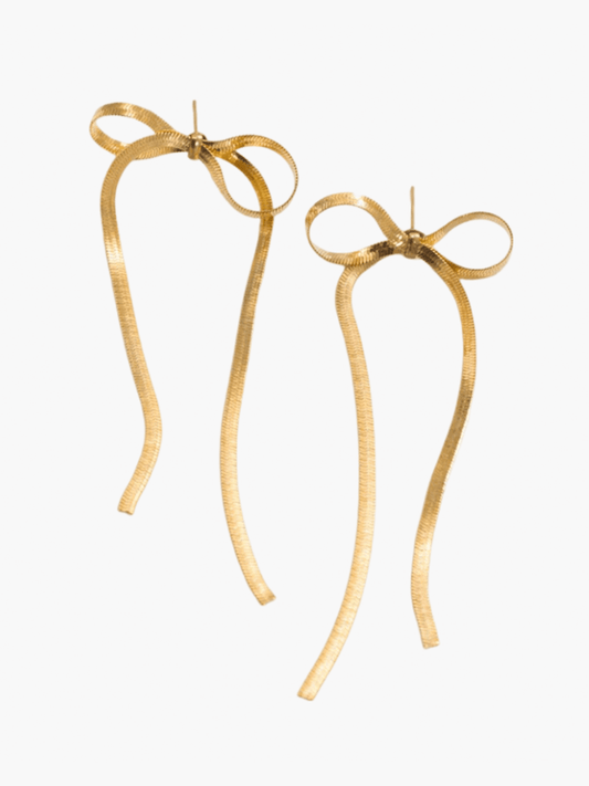 Gwen - Women's Bow Motif Earrings Timeless and Feminine - photo 2