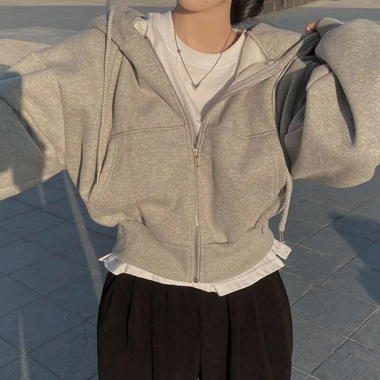 Bridget - Women's Oversized Zip-Up Hoodie - photo 2