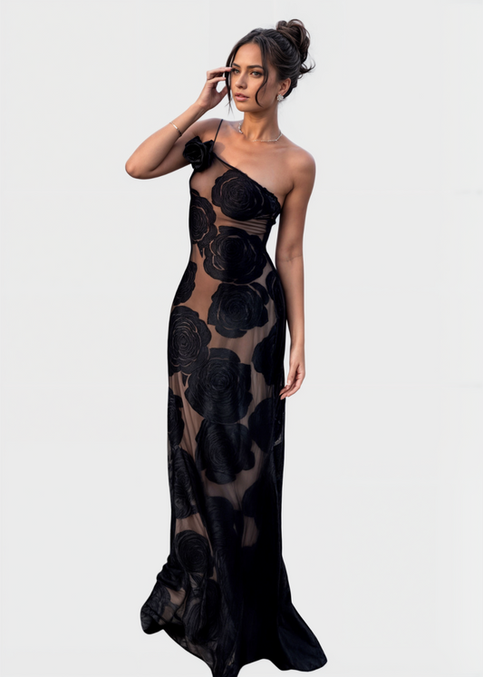 Florence - Women's Rose Flower Maxi Dress - photo 2