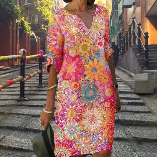Lorna - Women's Floral Print Dress - photo 2