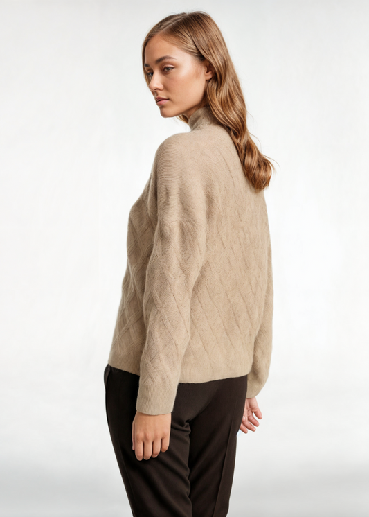 Isla - Women's Cashmere Turtleneck - photo 2