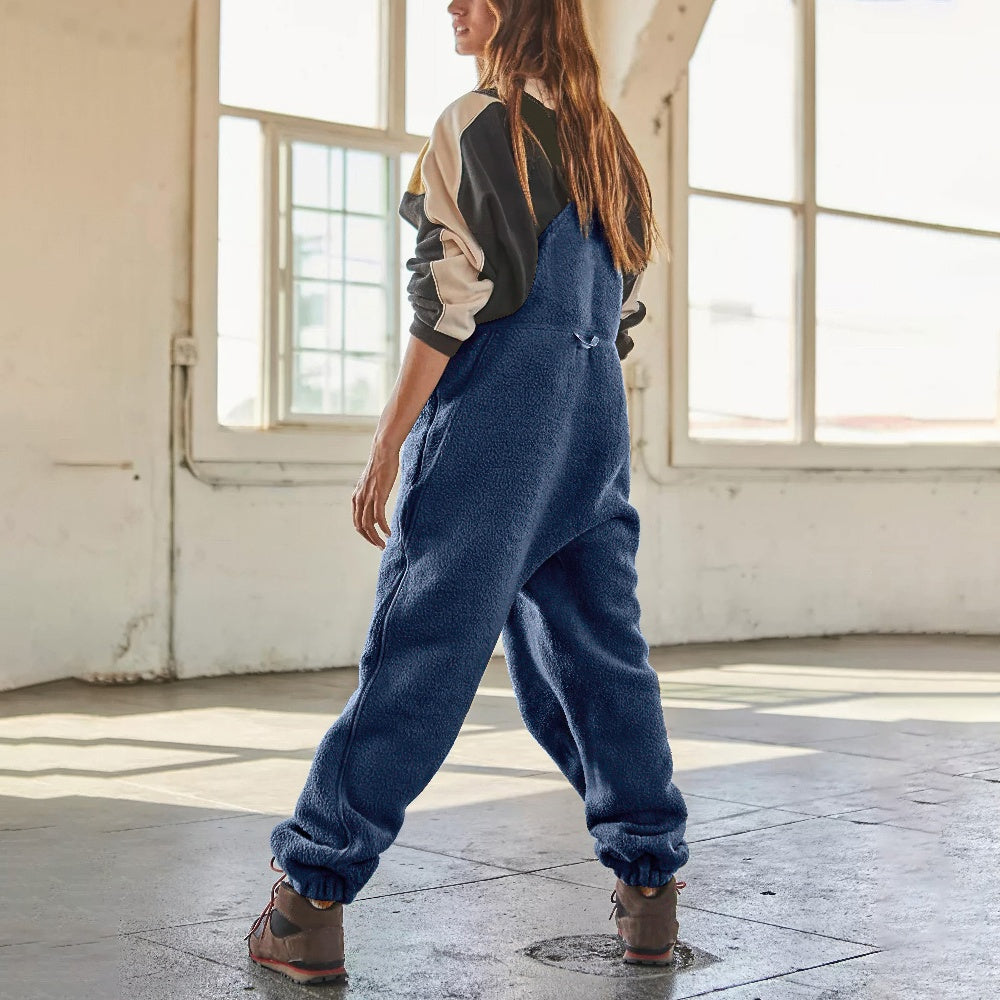 Delia - Women's Fleece Bib Jumpsuit - photo 10