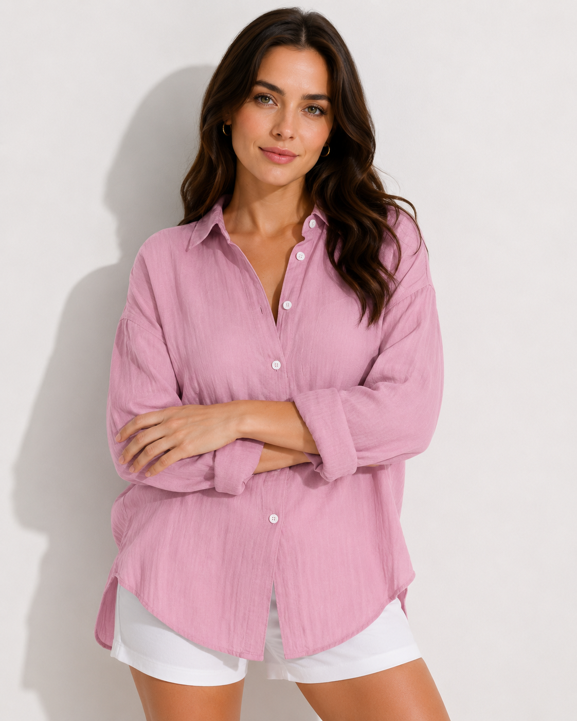Lisbeth - Women's Oversized Linen Top - photo 10
