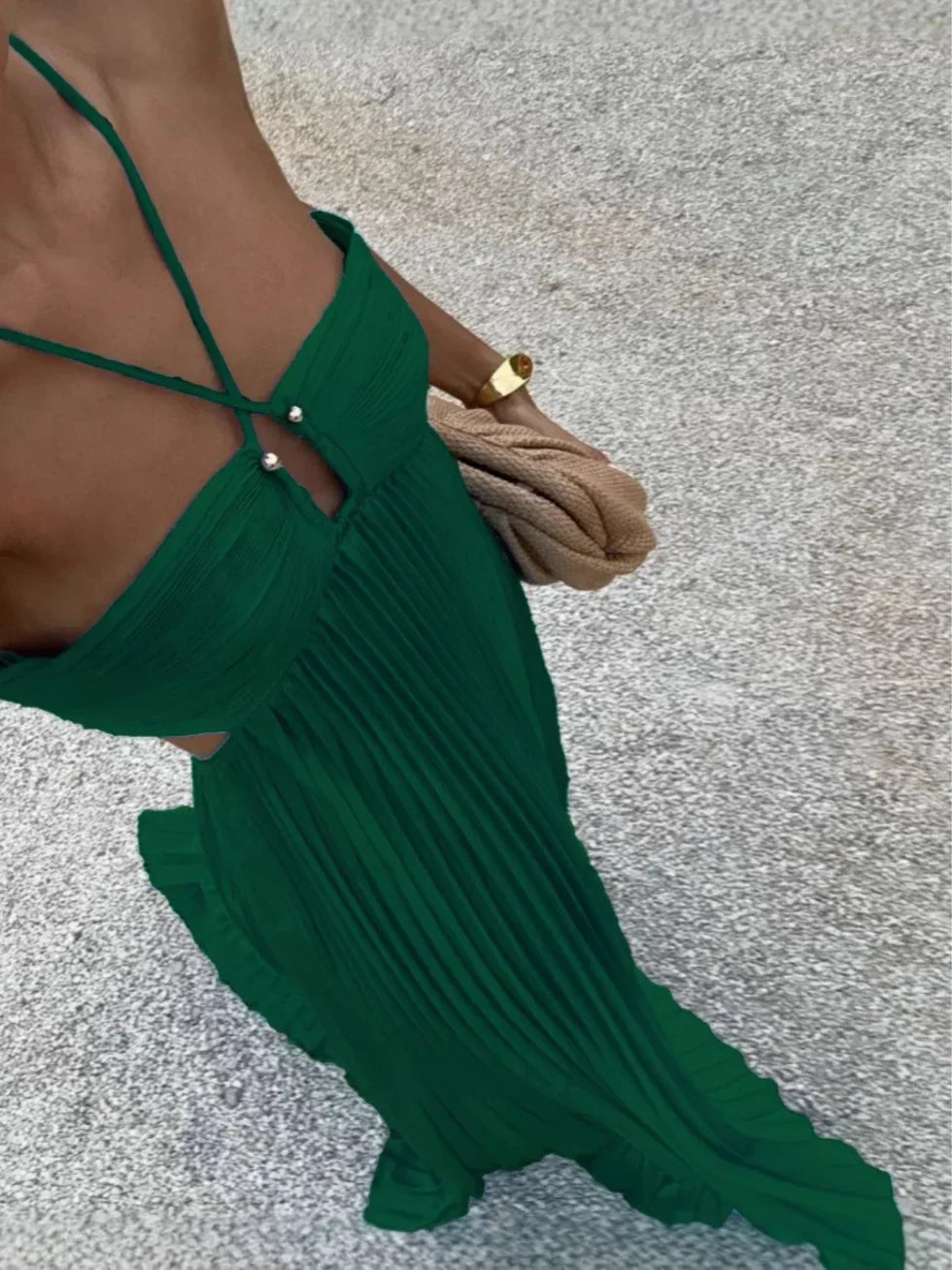 Verity - Women's Maxi Halter Dress - photo 7