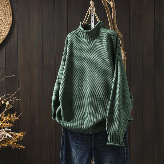 Rosalind - Women's Oversized Waffle Sweater - photo 2