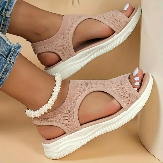 Nora - Women's Knitted Slip-On Sandals - photo 2