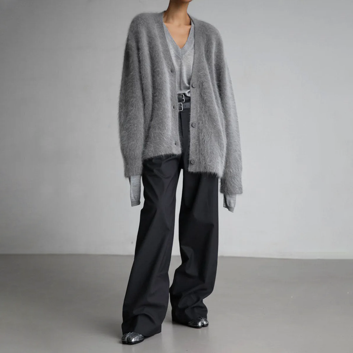 Whitney - Women's Plush Buttoned Cardigan - photo 9