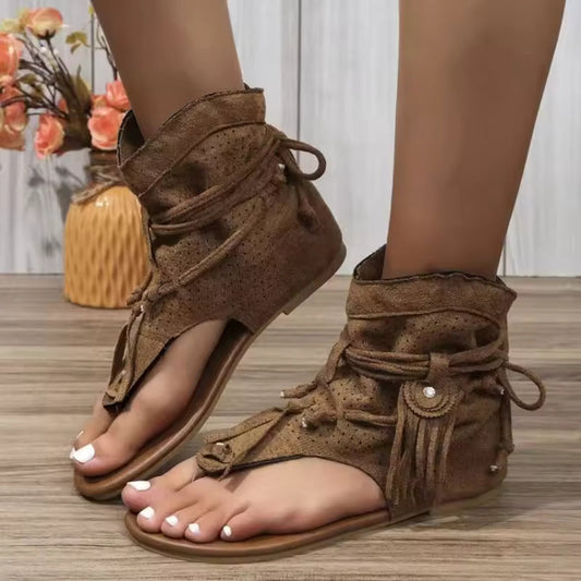 Robyn - Women's Fringe Accent Sandals - photo 2