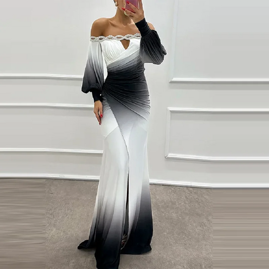 Naomi - Women's Split Party Dress - photo 2