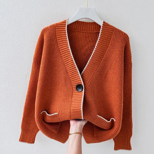 Danica - Women's Knit Contrasting Cardigan - photo 2