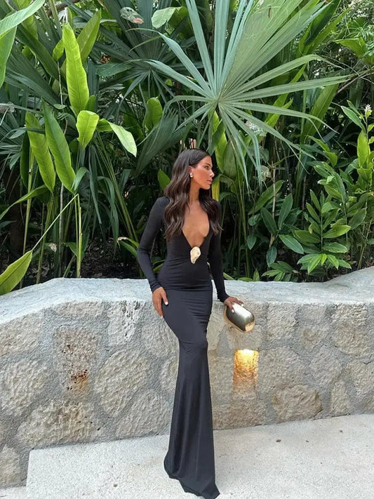 Kelly - Women's Long Sleeve Elegant Dress - photo 2