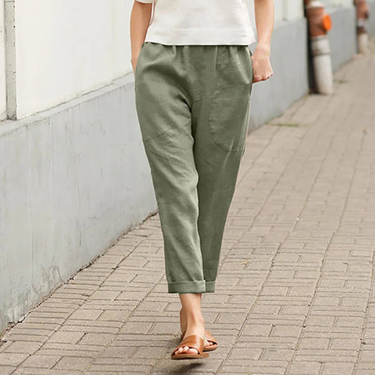 Alanna - Women's Loose Pocket Pants - photo 2